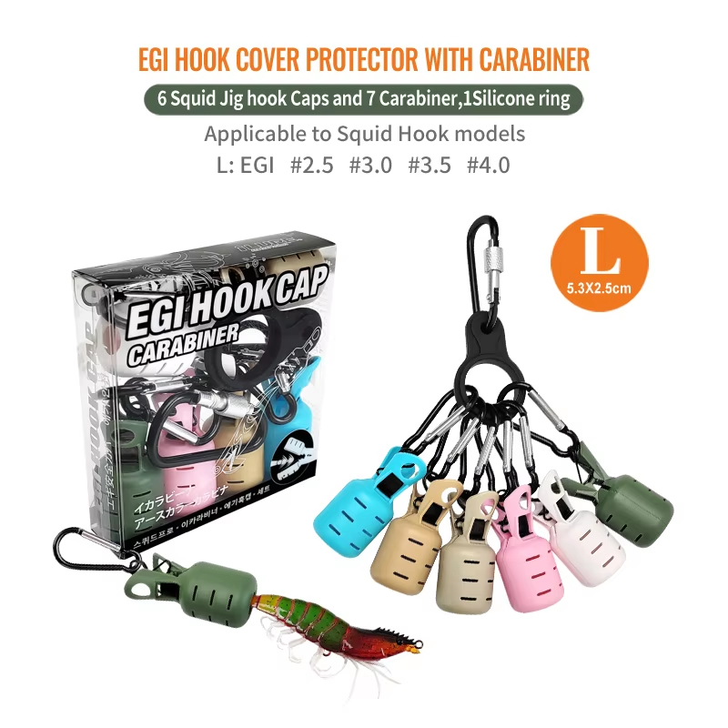 6-delige kleurrijke inktvis ji - Fishing Lure Accessories recensie en prijs