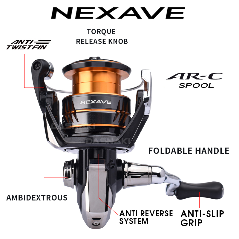 Shimano 2026 NEXAVE Spinhengel - Daiwa Reel Bg recensie en prijs