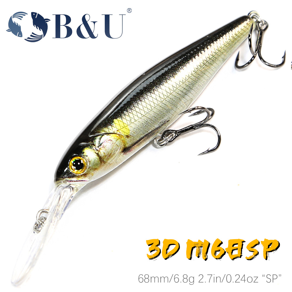 B&U 68mm 3D Printing Shad Opsc - Fishing Lure Jerkbait recensie en prijs