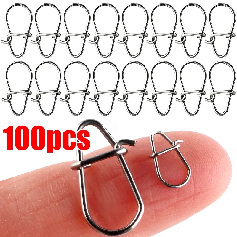 100PCS Rvs Vissen Snap Hooked  - Fishing Lure Accessories recensie en prijs